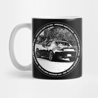 Mazda Miata MX-5 ND Black 'N White 4 (Black Version) Mug